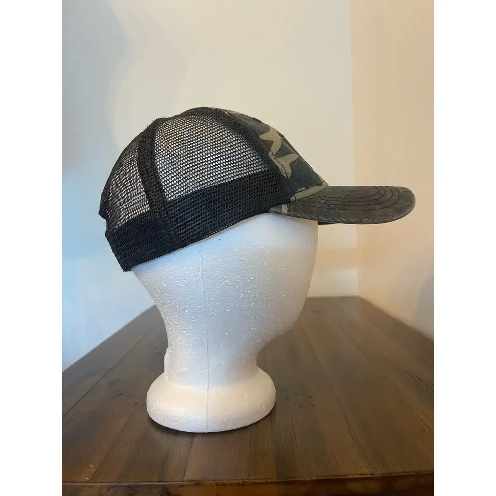 H3 Headware Camoflage & American Flag Trucker Hat